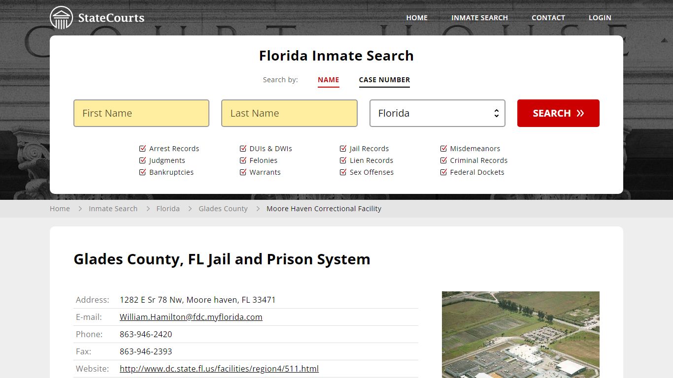 Moore Haven Correctional Facility Inmate Records Search, Florida ...